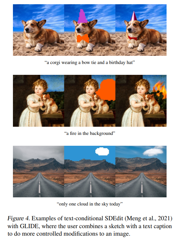 GLIDE의 실행 결과물 예제