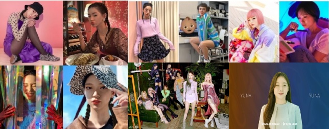 <그림5> 활동 중인 버추얼 인플루언서, 버추얼 쇼호스트, 버추얼 강사 / 이미지 출처 : / 인터넷