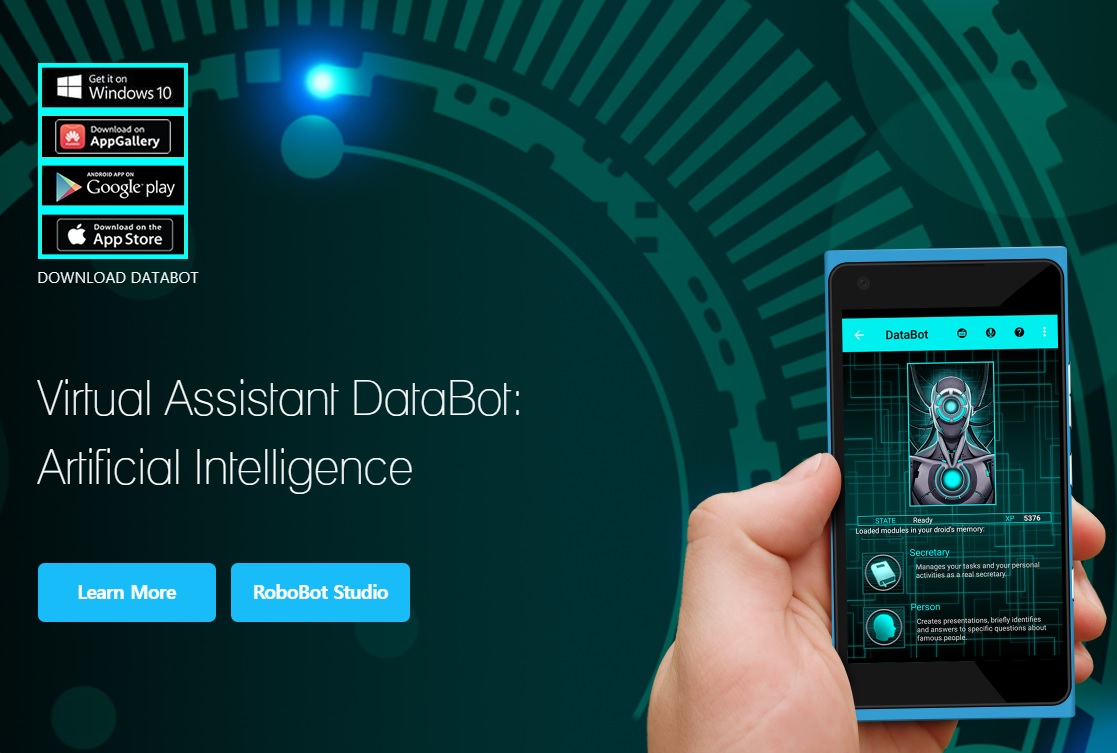 <그림20> AI-Powered virtual assistant, DataBot, 이미지 출처 : DataBot 홈페이지