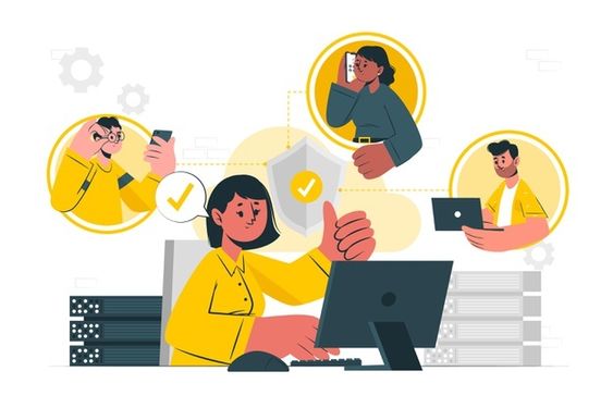 <그림-3> 커뮤니케이터 일러스트 이미지, 이미지 출처 : 핀터레스트